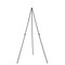 65" tall Black Metal Easel Collapsible Tripod Stand Party Events Home Supplies